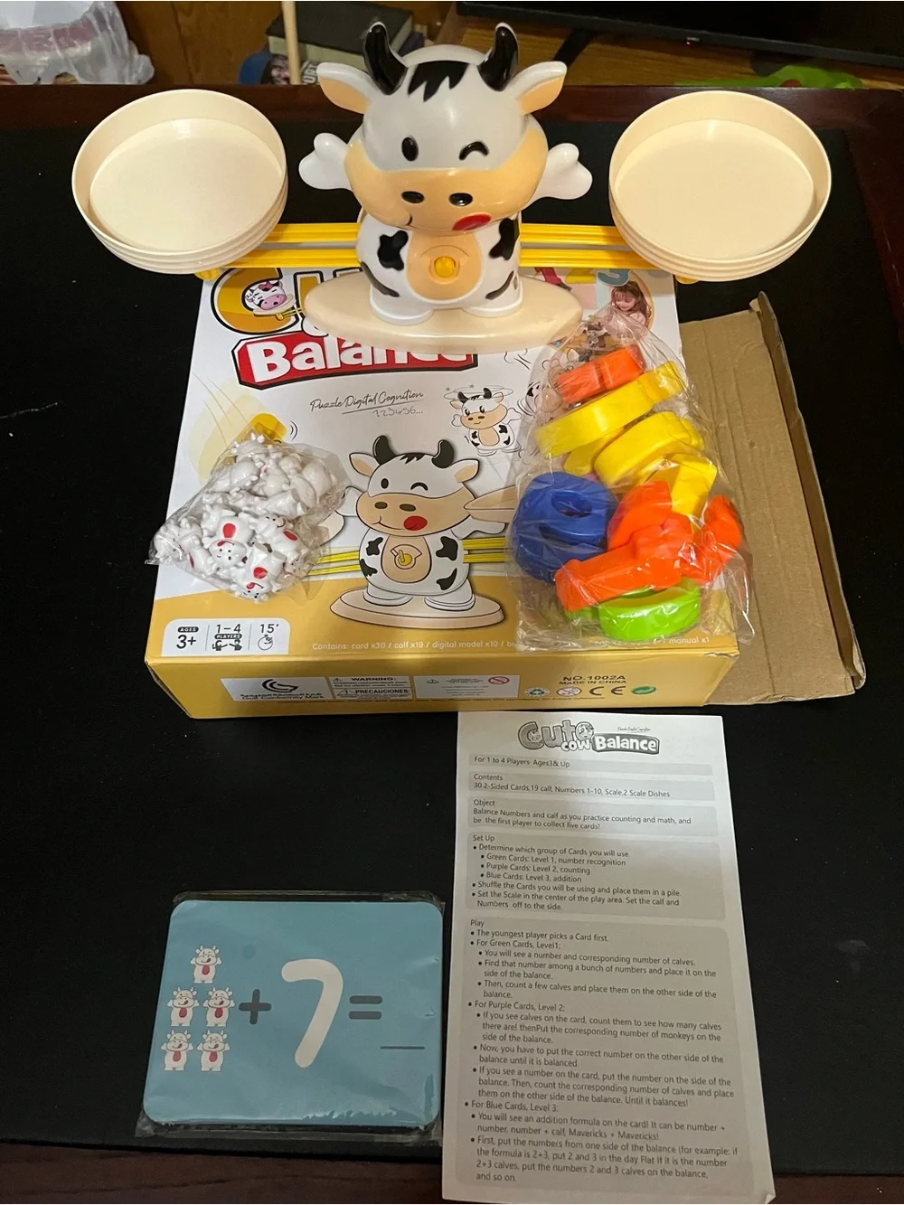 Cute Cow Balance Game by